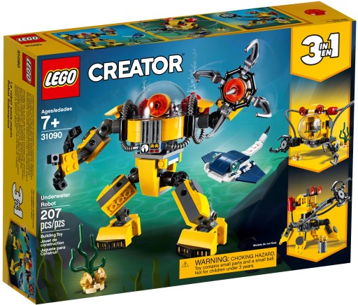 LEGO Creator 3 w 1 31090 Podwodny robot