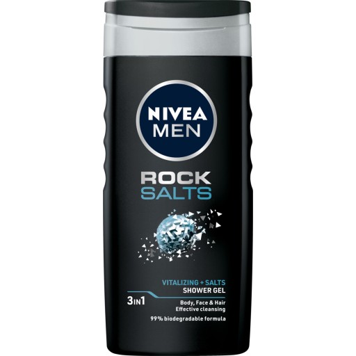 NIVEA MEN Rock Salts Żel pod prysznic do mycia męski z solą kamienną 250ml