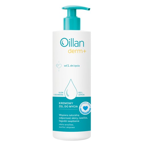 Oillan Derm+ Kremowy żel do mycia 400 ml