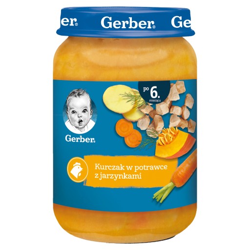 Obiadek Gerber Kurczak w potrawce z jarzynkami dla niemowląt 190 g