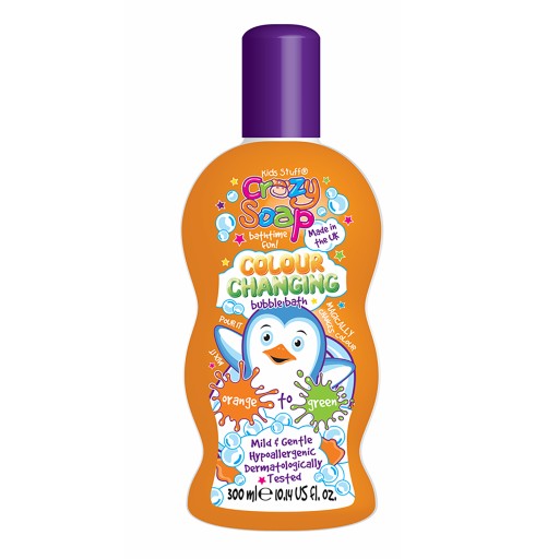 KIDS STUFF CRAZY SOAP MAGICZNY PŁYN DO KĄPIELI ZMIENIAJĄCY KOLOR WODY UK