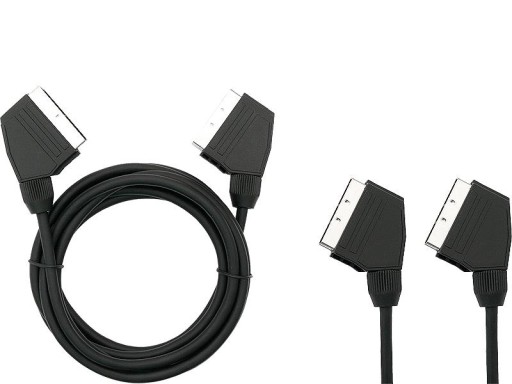 Kabel SCART / EURO - SCART / EURO VHS, TV, Kamera Video 1.5m