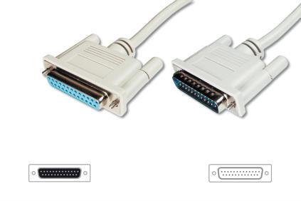 Kabel DB25 Męski DB25 żęński 3m 25M/25F male - female