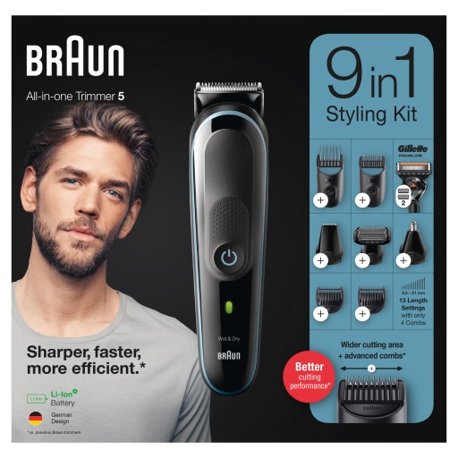 BRAUN MGK5380 9w1 Maszynka Strzyżarka TRYMER
