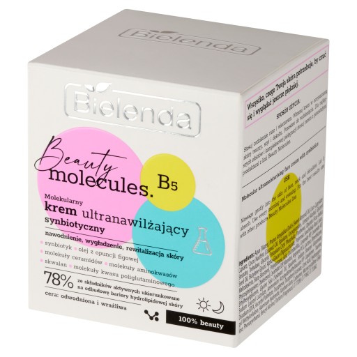 BIELENDA BEAUTY MOLECULES B5 KREM ULTRANAWILŻAJĄCY SYNBIOTYCZNY 50 ml