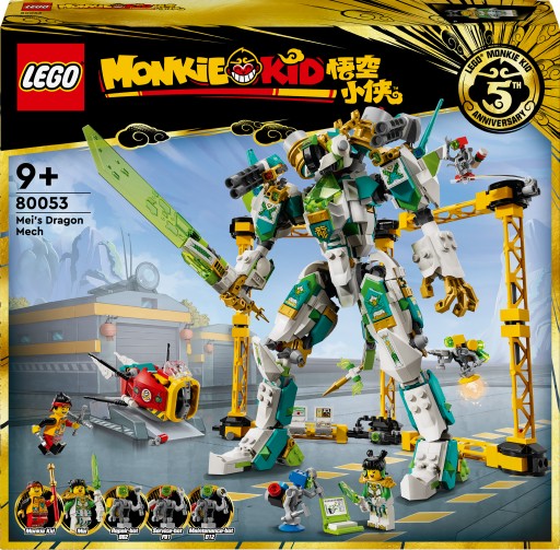 NOWE oryginalne LEGO 80053 Monkie Kid - Smoczy mech Mei prezent do kolekcji