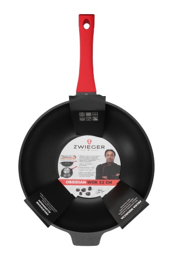 Patelnia głęboka Wok Zwieger Obsidian 32 cm