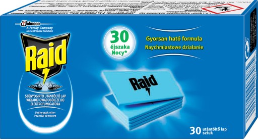 Raid przeciwko komarom 30 wkładek