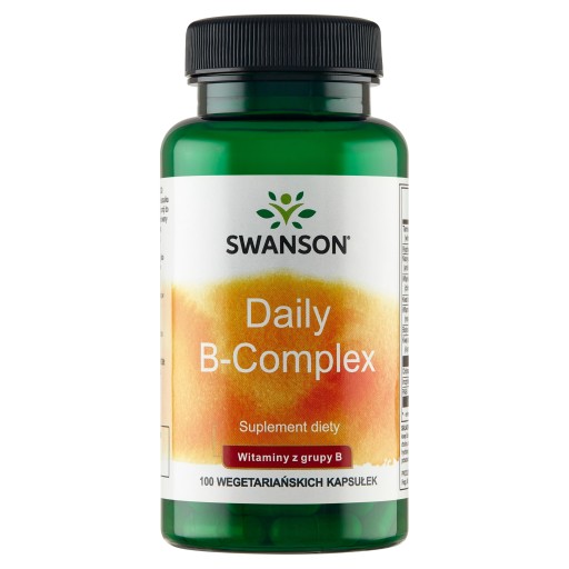 SWANSON Daily B-complex 100 kapsułek Układ Nerwowy ODPORNOŚĆ
