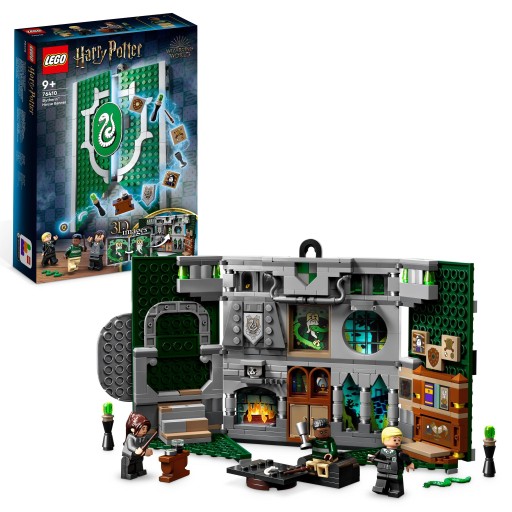 LEGO 76410 Harry Potter Flaga Slytherinu w formie książki 349 elementy