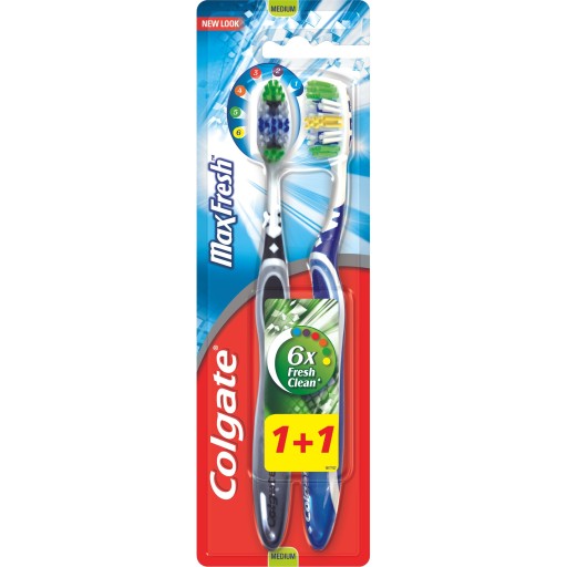 Colgate Szczoteczki do zębów Duo Max Fresh 2 szt