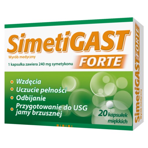 Simetigast Forte 240mg, 20 kapsułek, POLPHARMA