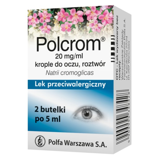 Polcrom krople do oczu, rozt. 20 mg/ml 10 ml USZKODZONE OP. KARTONOWE