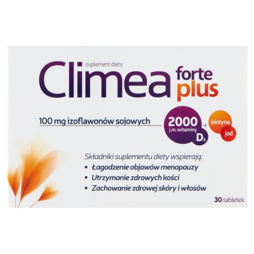 CLIMEA FORTE PLUS Łagodzenie menopauzy 30 tabl.