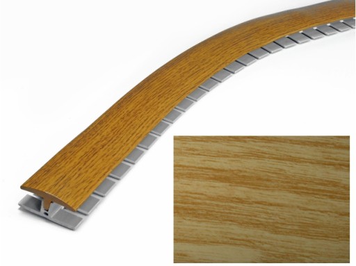 Listwa step flex do łączenia podłóg 3 m Buk Czerwo