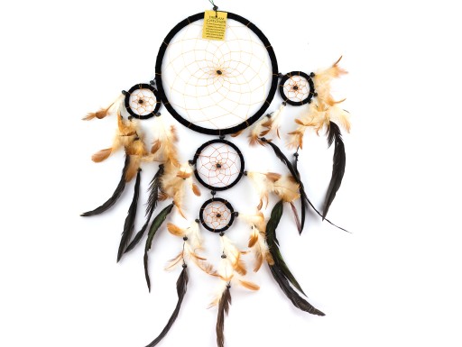 ŁAPACZ SNÓW DREAMCATCHER Owijany skórą Oryginał