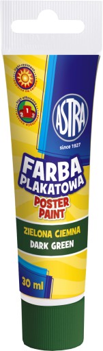FARBA FARBY PLAKATOWA ASTRA TUBA 30ml C. ZIELONY