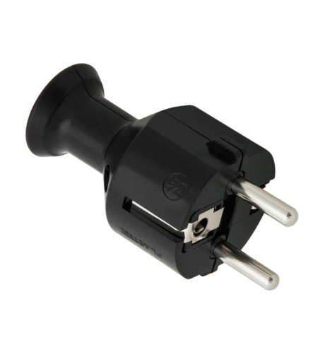 Wtyczka z uziemieniem czarna 16A 230V WT-40 22740