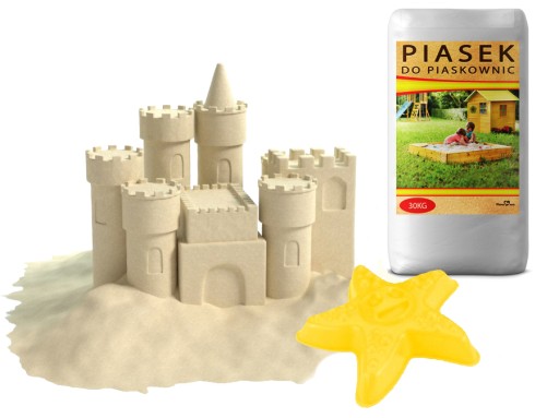 PIASEK DO PIASKOWNICA DLA DZIECI Z ATESTEM 30KG