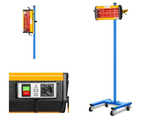 PROMIENNIK PODCZERWIENI DO SUSZENIA LAKIERU 1100W