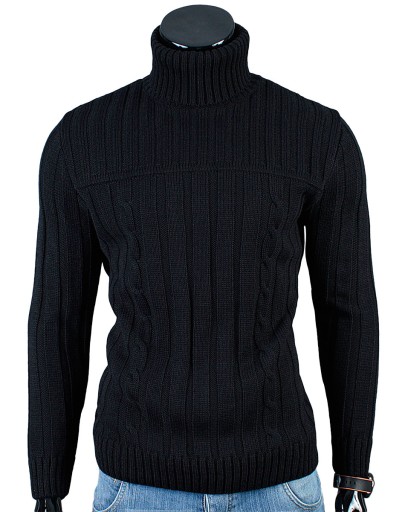 Gruby GOLF Sweter MA22 Czarny__L_PRODUKT_PL