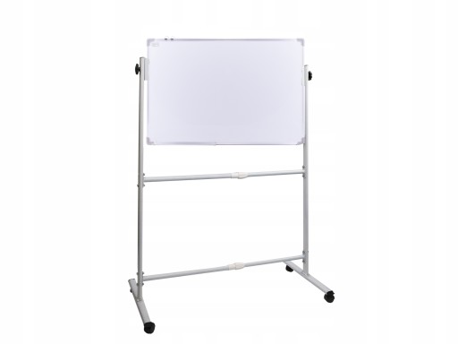 Mobilny stojak do tablic na kółkach 2 belki + tablica DWUSTRONNA 100x70 cm
