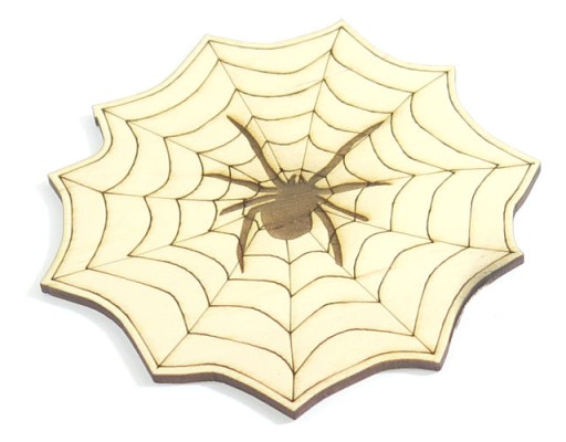 SKLEJKA DEKOR NA HALLOWEEN PAJĘCZYNA i PAJĄK XE45