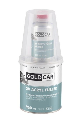 GOLDCAR podkład akrylowy Acryl Fuller BIAŁY 960ml