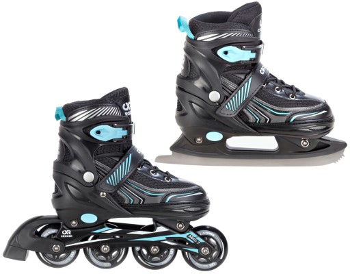 Rolki Łyżwy 2w1 Croxer Optima Black/Mint 39-42