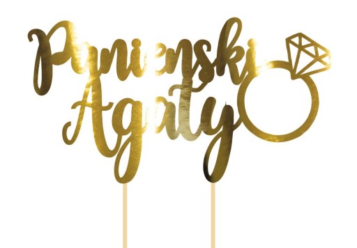 TOPPER OZDOBA NA TORT PANIEŃSKI IMIĘ PIK