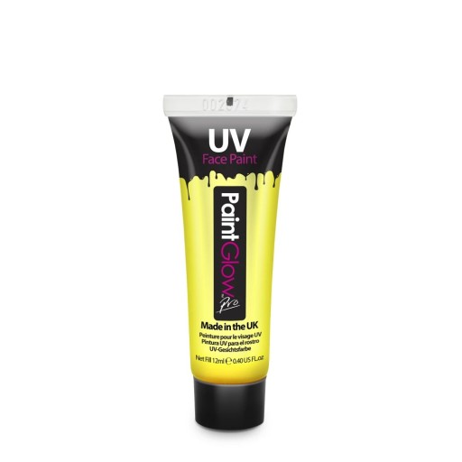 Farba UV Do Twarzy i Ciała PAINTGLOW UV Żółta