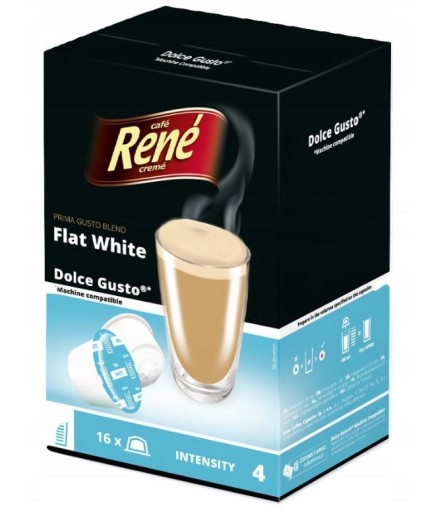 Rene kapsułki DOLCE GUSTO GRANDE FLAT WHITE 16 szt