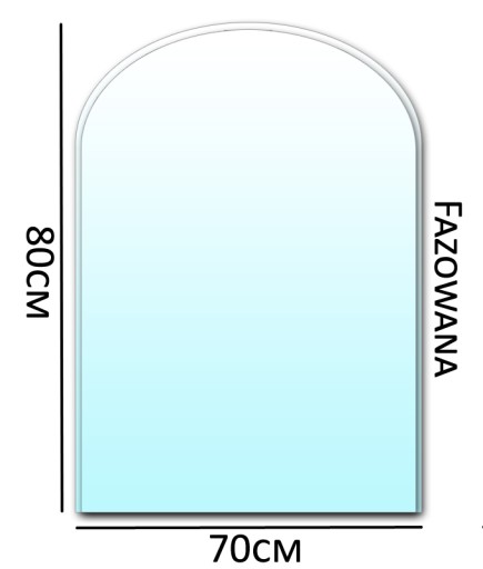 SZYBA PODSTAWA POD KOMINEK HART SZKŁO 70x80 Faza