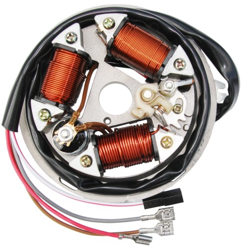 SIMSON STATOR ISKROWNIK 6V PLATYNKI PRZERYWACZ
