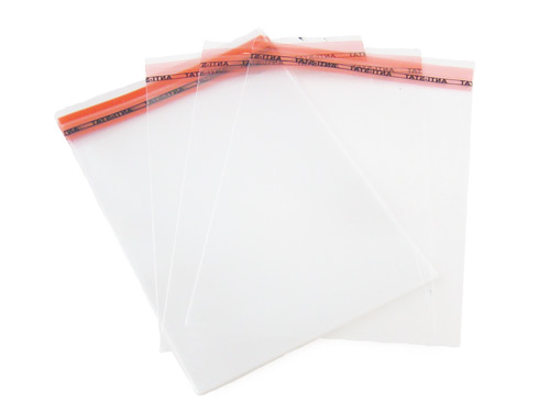 WORECZKI TOREBKI CELOFANOWE Z TAŚMĄ KLEJEM GRUBE MOCNE MAŁE 7x10 cm