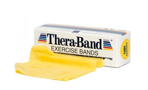 TAŚMA do ćwiczeń THERA BAND żółta SŁABA 2,5m