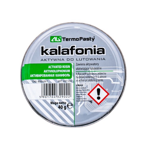 Kalafonia Wysokiej Czystości Lutownicza 40g 5sztuk
