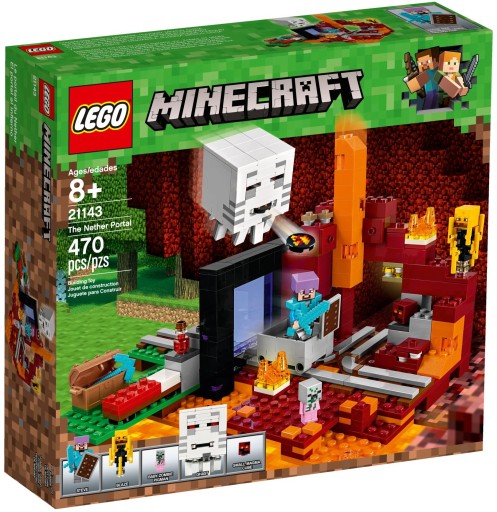 LEGO MINECRAFT 21143 PORTAL DO PIEKŁA NETHERU 24H