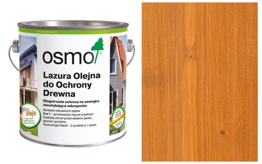 Olej LAZURA OLEJNA OSMO do tarasów 0,75L cedr 728