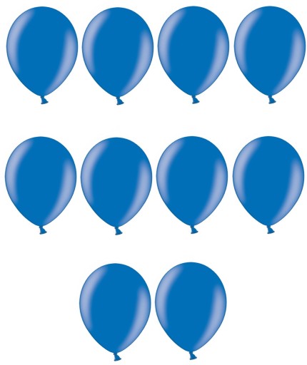 Balony KRÓLEWSKI NIEBIESKI 30cm PERŁOWE 10szt ślub