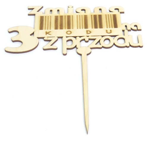 TOPPER NA TORT Zmiana KODU na ... z przodu DT52