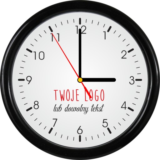 ZEGAR REKLAMOWY ŚCIENNY FOTO FIRMOWY LOGO zegary