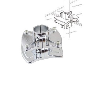 UCHWYT PŁYTY SZKŁA PODWÓJNY SZCZĘKA RURA 25mm c1