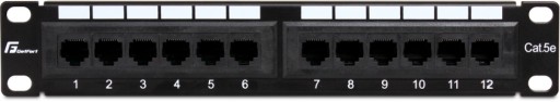 GETFORT Patch panel patchpanel RACK 10' 5e 12p UTP
