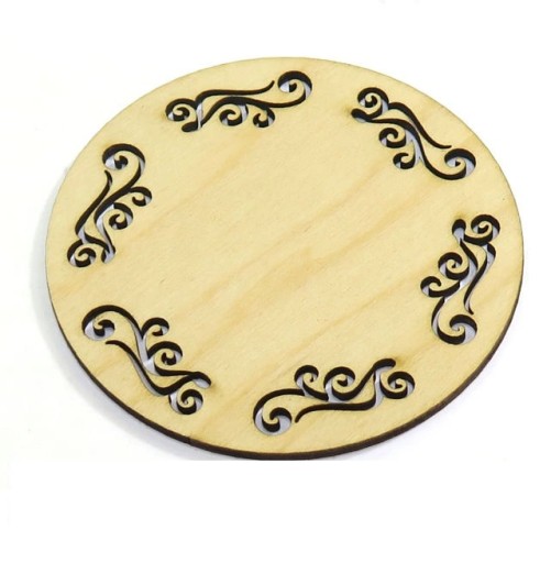 AŻUROWA PODKŁADKA DESECZKA POD KUBEK 10x10cm DD64