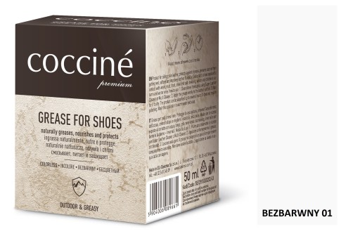 BEZBARWNY TŁUSZCZ DO BUTÓW TŁUSZCZ DO OBUWIA 50ML