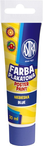 FARBA FARBY PLAKATOWA ASTRA TUBA 30ml NIEBIESKA