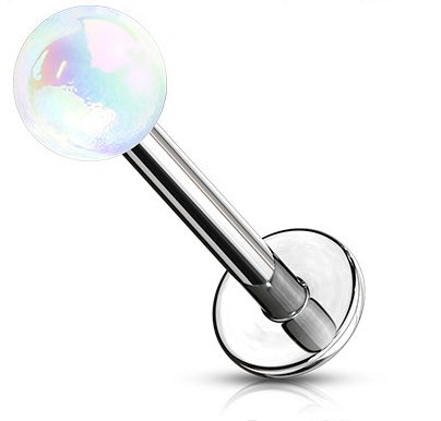 KOLCZYK DO BRODY WARGI LABRET PEREŁKA PERŁA