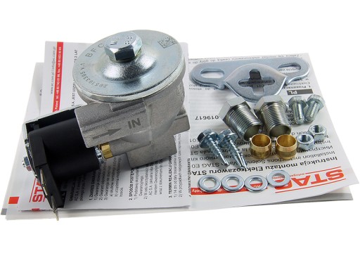 AC STAG E-01 BFC ELEKTROZAWÓR ZAWÓR GAZOWY 8MM FI8