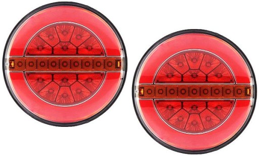 LAMPY LED ZESPOLONE TYLNE NEON DYNAMICZNY KIERUNEK